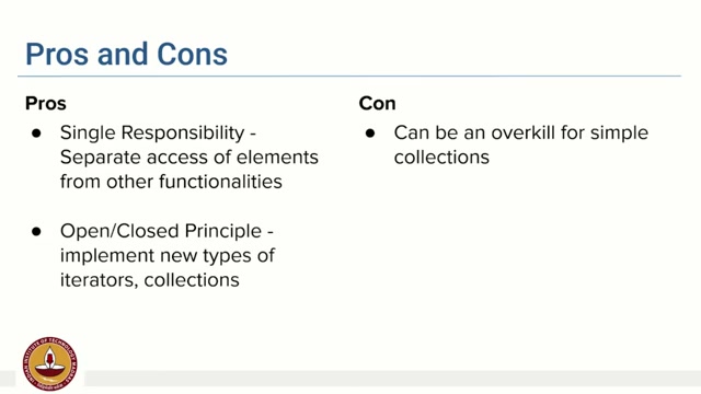 Iterator pros and cons